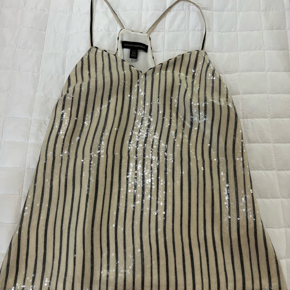 Sequin striped top